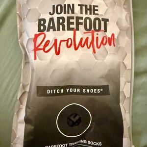 Pedestal Barefoot Training Socks Size Large Black Minimalist Grip Like New